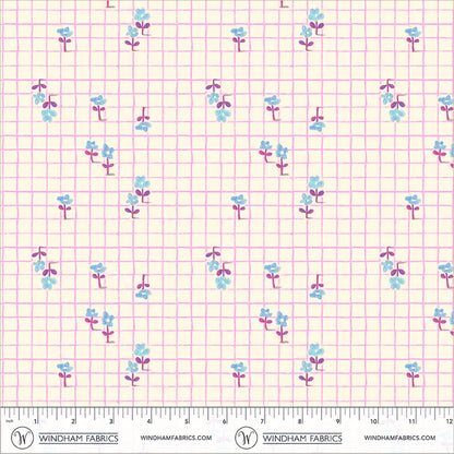 PRE-Order Heather Ross | Boat Race - Trellis Pink | Half Yard - March 2027