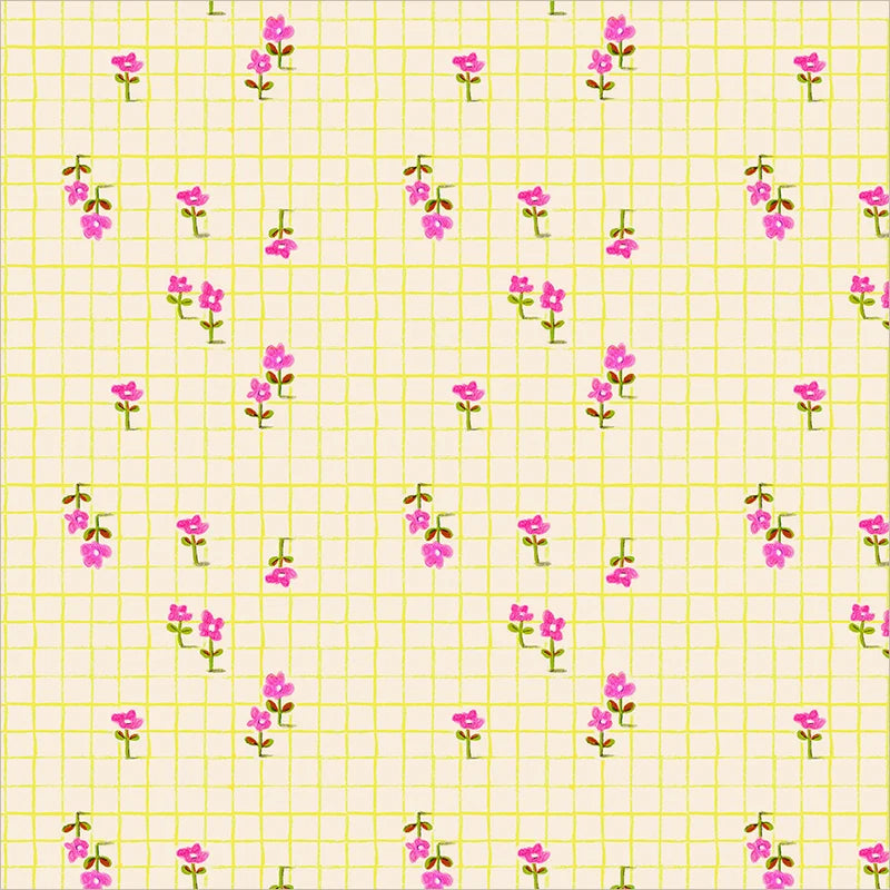 PRE-Order Heather Ross | Boat Race - Trellis Yellow | Half Yard - March 2027