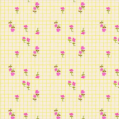 PRE-Order Heather Ross | Boat Race - Trellis Yellow | Half Yard - March 2027