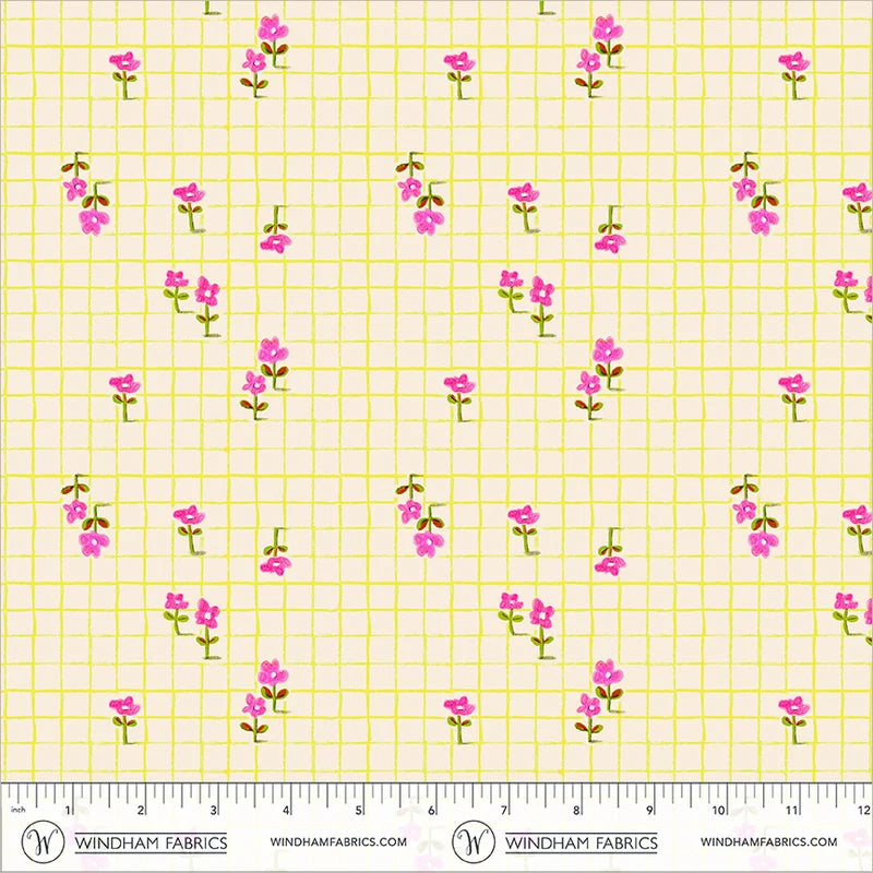 PRE-Order Heather Ross | Boat Race - Trellis Yellow | Half Yard - March 2027