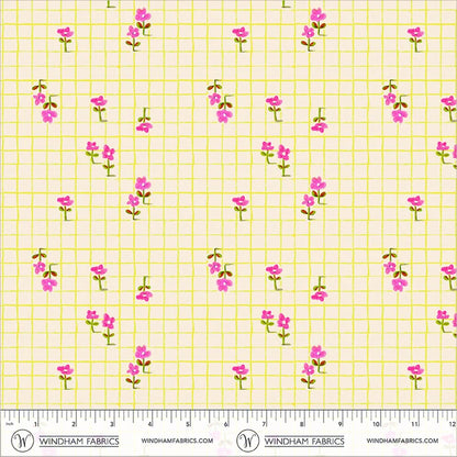 PRE-Order Heather Ross | Boat Race - Trellis Yellow | Half Yard - March 2027